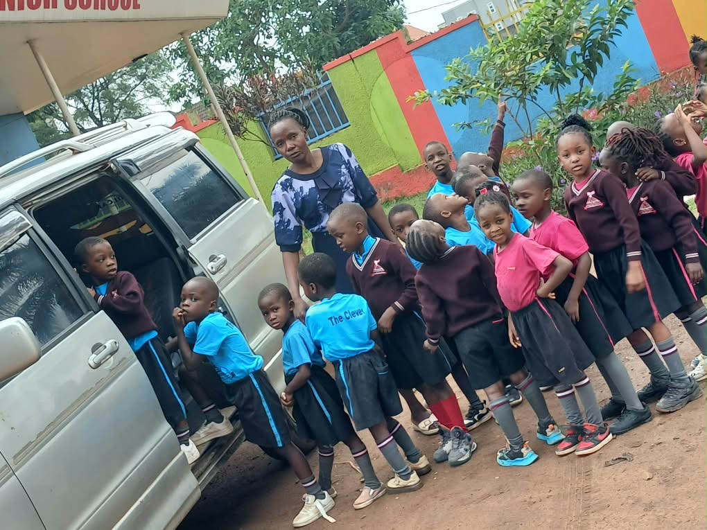 Pupils Boarding the St Annette School Van